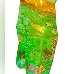 Rima tropical sea print sheer scarf 84x 65 sarong coverup Green Photo 1