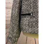 Soft Surroundings  Blazer size Medium Zipper Coat‎ Tweed Sweater Jacket Pockets Photo 6