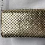 Jessica McClintock  GOLD SEQUINED SHOULDER CROSSBODY PURSE SILVER CHAIN STRAP Photo 12