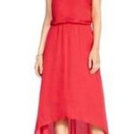 White House | Black Market NWT RED HI-LOW BLOUSON HALTER PARTY COCKTAIL DRESS 4 Photo 0