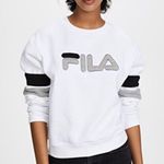 FILA white gray and black logo sweatshirt size small Photo 1