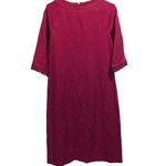 Talbots Pink 3/4 Sleeve Business Casual Stretch Knee Length Dress Photo 2