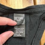 Victoria's Secret Victoria Sport Black Glitter Logo Open-Back Tank Top Photo 1