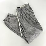 David Lerner  Sequin Lounge Joggers Silver S Photo 3