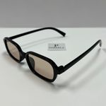90s small rectangle black & brown sunglasses Photo 1