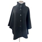 Ann Taylor NWT  black button front cape sz XS/S Photo 3