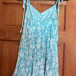 Ocean Drive Aqua Floral Print Mini Dress Photo 2