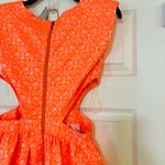 Love Culture Neon Floral Brocade Fit & Flare Cut‎ Out Sides 0308 Photo 3