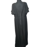 Birdy Grey Hannah Chiffon with Slit Black Bridesmaid Wedding Guest Dress Size 1x Photo 2