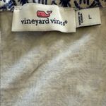 Vineyard Vines  blue/white shift dress, long sleeve, size L, classic preppy chic Photo 6
