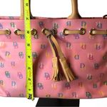 Dooney & Bourke Pink Multicolor Rainbow DB Monogram Tote Bag Photo 7