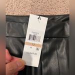 DKNY  JEANS High waisted Black Faux Leather Short Photo 2