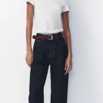 ZARA Full Length High Rise Wide Leg Jeans Photo 3