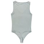 EXPRESS  Body Contour Grey Sleeveless V-Neck Bodysuit Thong Size Small Photo 1