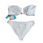 Melissa Odabash Maine Mazy White Bikini Top and Bottom Retail $244.00 Photo 3