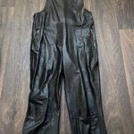 Maverick Leather Overalls in Black Size 4 Photo 0