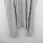 Talbots  Gray Cable Knit Duster Cardigan Women’s Size Medium Sleeveless Long Vest Photo 2