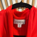 Evereve Women’s NWT Red Sleeveless Banded Mock Neck Top Sz M Colorful Classic 🍅 Photo 2