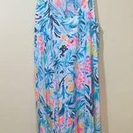 Lilly Pulitzer Womens  Melle Tippy Top Pima Tank Palm Fun Core Cruise Dress Photo 0