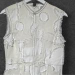 H&M White &  Cream Sleeveless Minimalist Dress Chic Unique NWT Size 10  Studio Photo 4