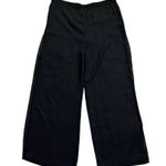 Adrianna Papell Evening Essentials Palazzo Black Sheer Overlay Pants Sz 8 Photo 1