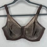 Wacoal ‎ 34DD Bra Lace Full Coverage Underwire Wirefree Brown Beige Lingerie Photo 0