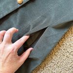 Drew ‎ women’s small olive green gold button Velvet Mock Neck Military Jacket Photo 3