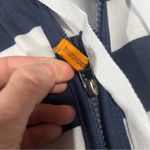 Fashion Denim Classics Striped Navy and White Hoodie( Large Women’s Blue Photo 1