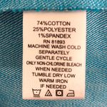 EUC Denim & Co Blue 3/4 Sleeve Button Stretch Size L Photo 6