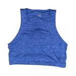 Aerie  blue cut out athletic tank top with shelf bra Photo 1