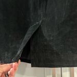 100% Genuine Leather‎ Suede Pencil Skirt Winlit Vintage Black Photo 4