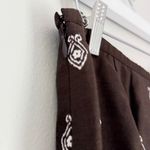 Loft NWT Ann Taylor‎  Silk Paisley Floral Heart Skirt Brown Red White Size 8 Photo 4