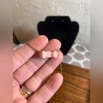 Kate Spade  Pink and Gold Bow Necklace gold tone with pink enamel bow feminine Photo 6