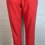 Next red linen chino pants size 8 US/12 UK womens Photo 3