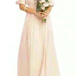 Show Me Your Mumu COPY NEW Bridesmaids Dress Pink Emily Empire Maxi XS Maternity Photo 0
