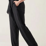 Athleta  Cardiff Pant Black Paperbag Size 4 Photo 0