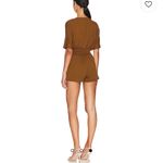 Lovers + Friends Nighttime Sky Romper in Coffee Brown Photo 1