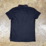 Lacoste Y2K Polo Shirt Women’s Medium Black Preppy Croc Logo Casual Top Photo 3