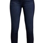 Good American Denim Dark Wash Cropped Jeans, Blue Size 24 New w/Tag Retail $155 Photo 1
