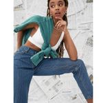 Nasty Gal NWT  High Waist Pinstripe Mom Jeans Photo 2