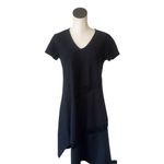 For Cynthia NWT Black Structured Asymmetrical Dress Large Photo 2
