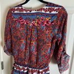 Forever 21  V-neck, long-sleeved romper a multicolor floral print size medium Photo 7