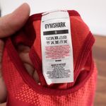 Gymshark  Red Seamless Sports Bra High Neck Athletic Workout Tank Top Size S Photo 2