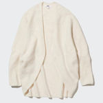 Uniqlo Cream 3D Knit Soufflé Yarn Cardigan Photo 0
