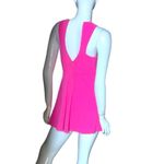 NBD Revolve Barbiecore high neck cut out mini dress skater pink halter small Photo 4