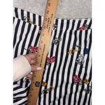 Lovers + Friends black white stripe floral print wide leg pants small Photo 7