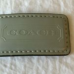 Coach : Gray Leather Keychain/ Handbag Tag- Silver Tone Photo 1