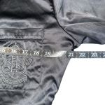 SKIMS  Hotel Collection Black Satin Long Sleeve Sleep Shirt Dress MEDIUM Photo 4