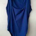ZARA Blue Bodysuit One Piece with Square Scoop Neckline Photo 0
