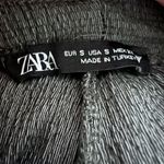 ZARA  Dark Gray Small Wide Leg Ribbed Pants Photo 1